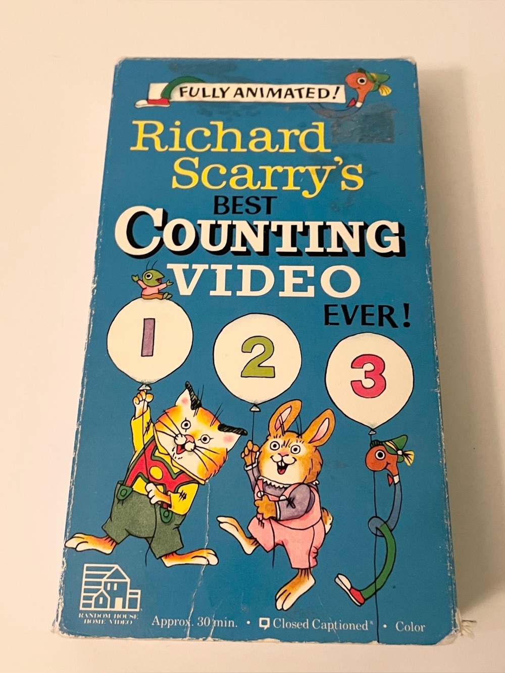 Vtg Richard Scarrys Best Counting Video Ever VHS 1989 Kids Learning Random House